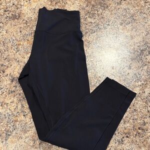LULU-LEMON Black High-Waist Performance Leggings GOOD CONDITION.